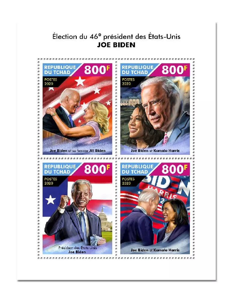 n° 2869/2872  - Timbre TCHAD Poste