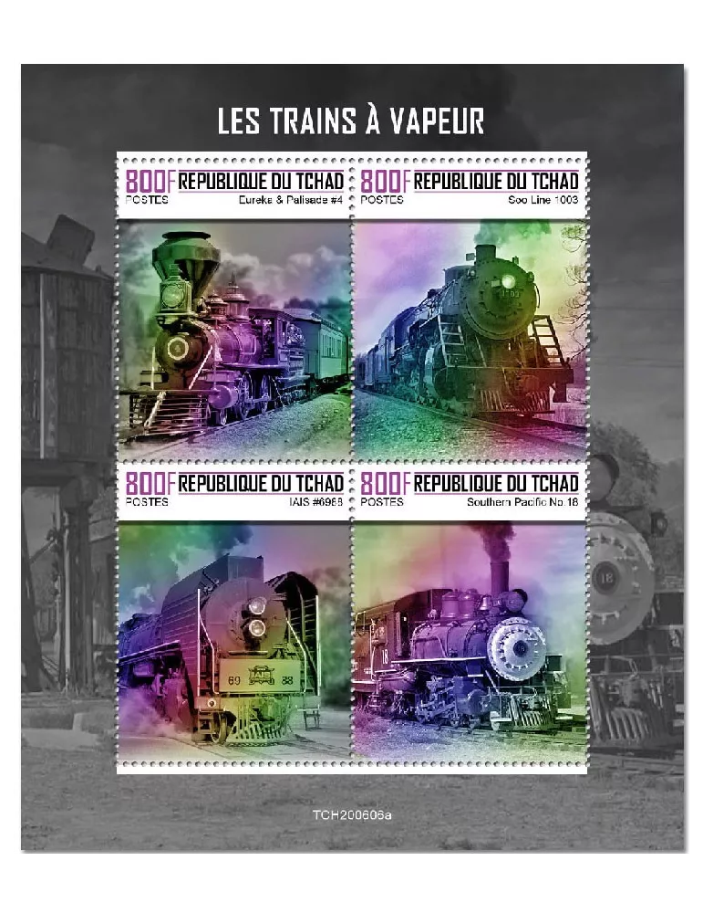 n° 3040/3043  - Timbre TCHAD Poste