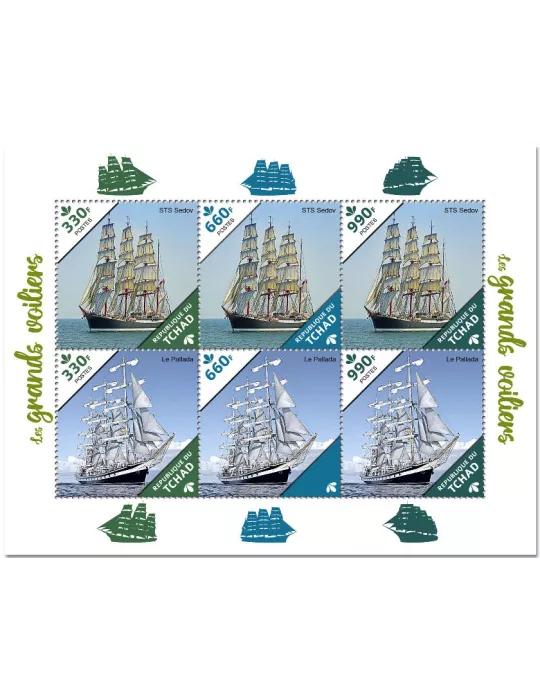 n° 3048/3053  - Timbre TCHAD Poste