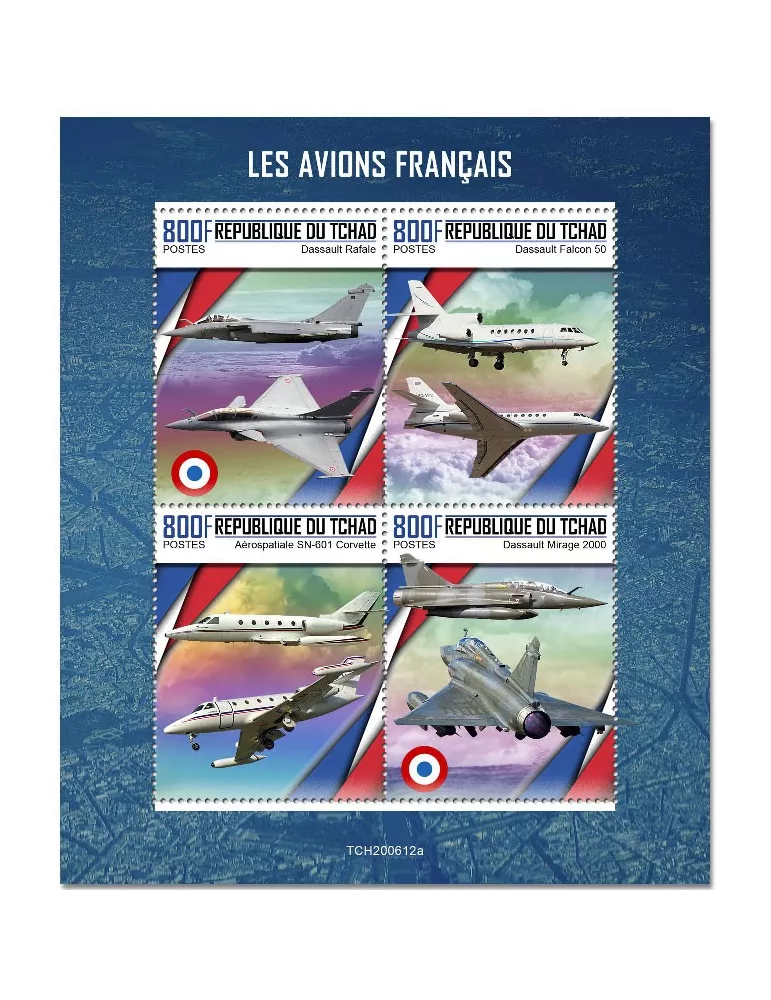 n° 3068/3071  - Timbre TCHAD Poste