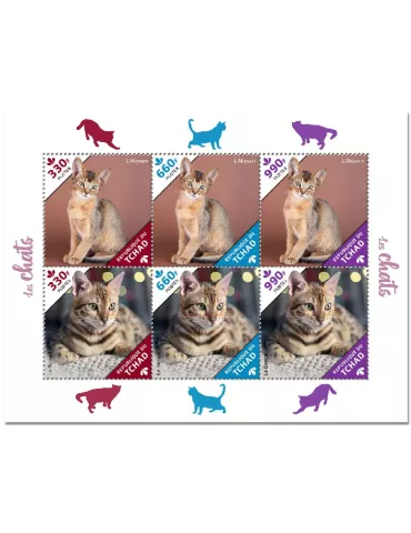 n° 3090/3095  - Timbre TCHAD Poste