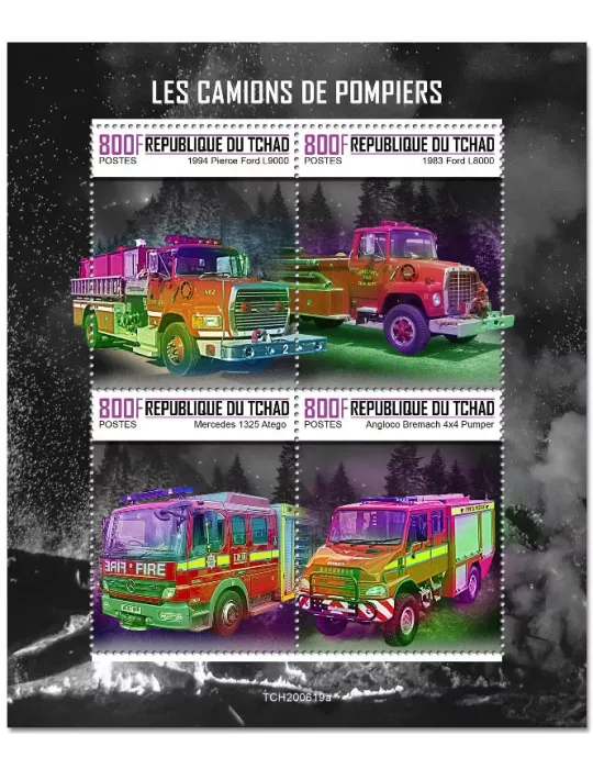 n° 3108/3111  - Timbre TCHAD Poste