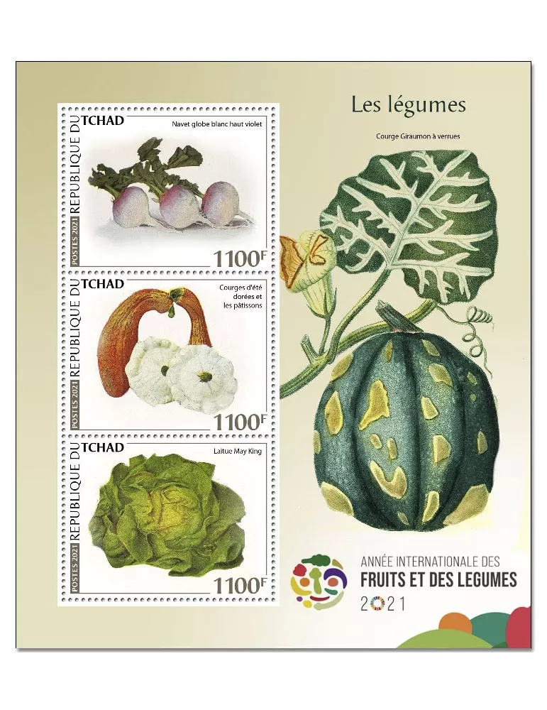 n° 3170/3172  - Timbre TCHAD Poste