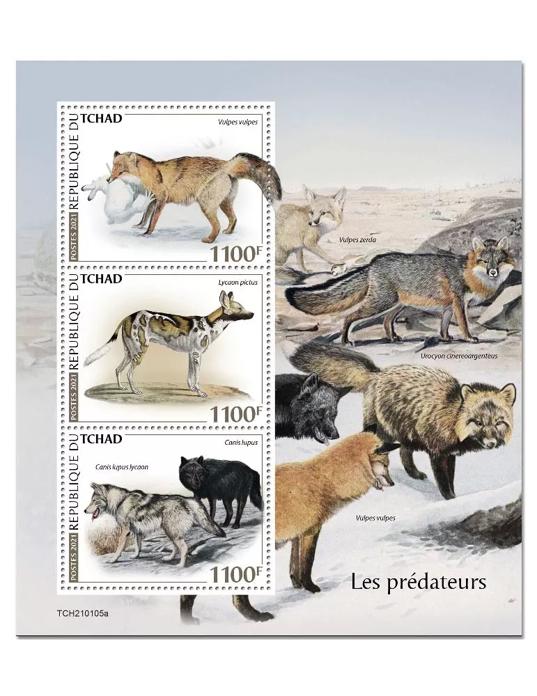 n° 3176/3178  - Timbre TCHAD Poste