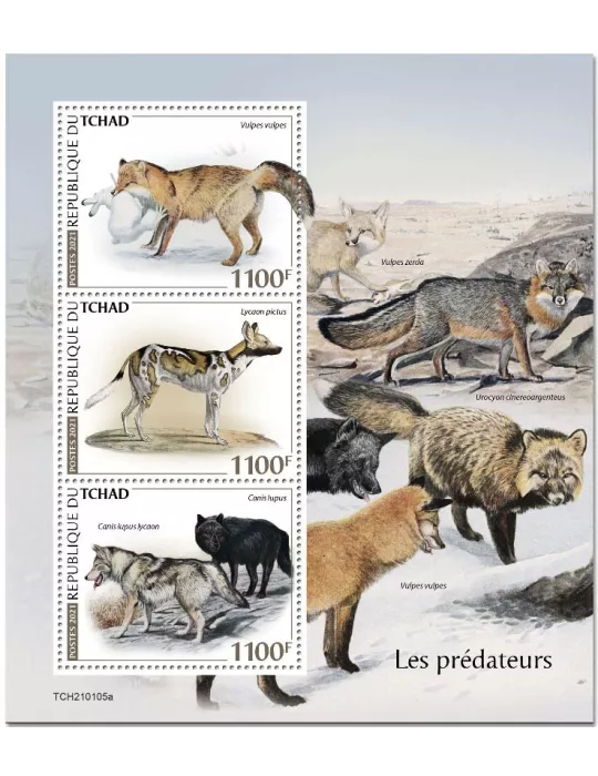 n° 3176/3178  - Timbre TCHAD Poste