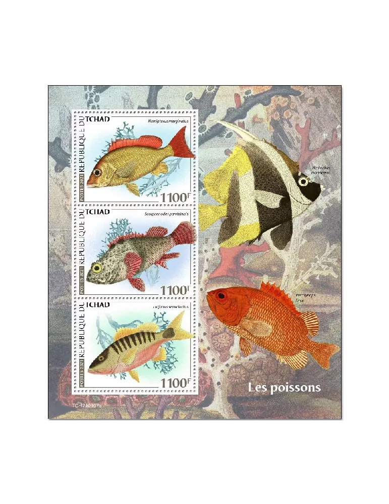 n° 3182/3184  - Timbre TCHAD Poste