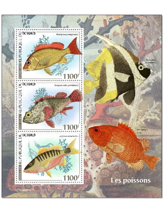 n° 3182/3184  - Timbre TCHAD Poste