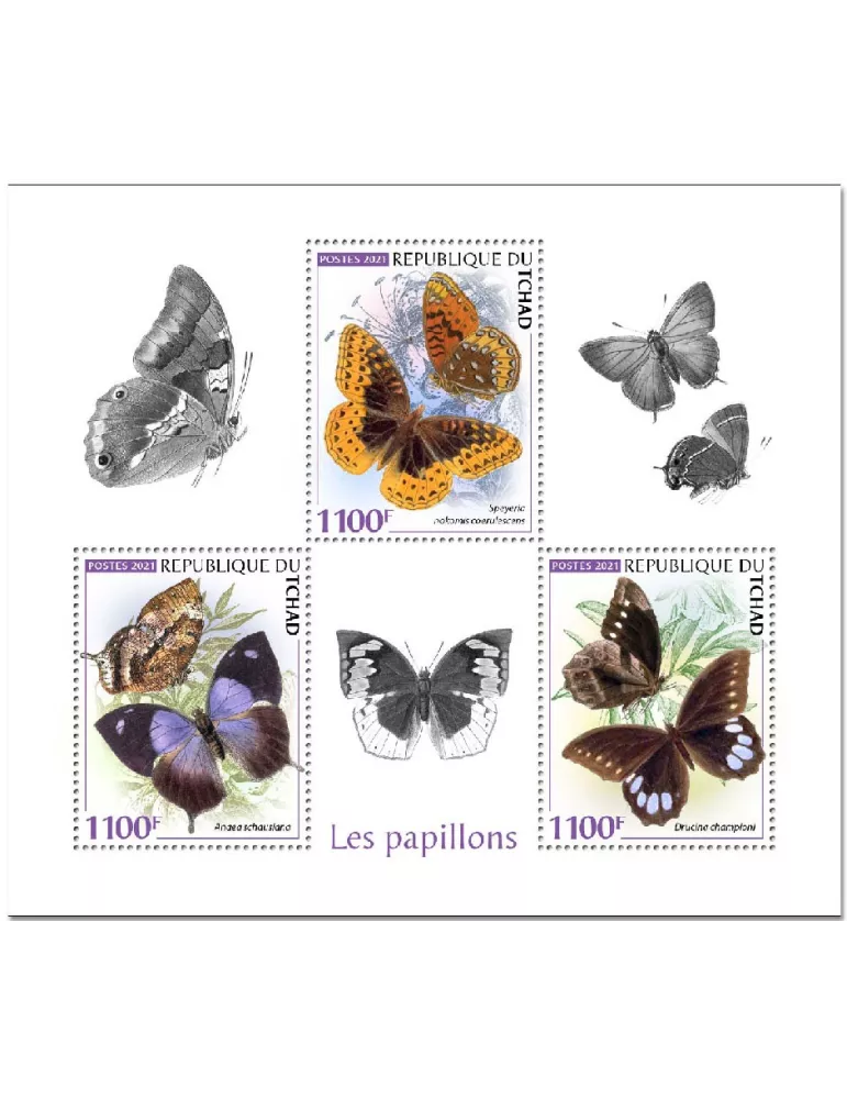 n° 3197/3199  - Timbre TCHAD Poste