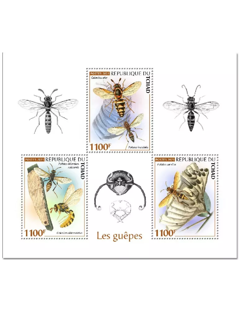 n° 3200/3202  - Timbre TCHAD Poste