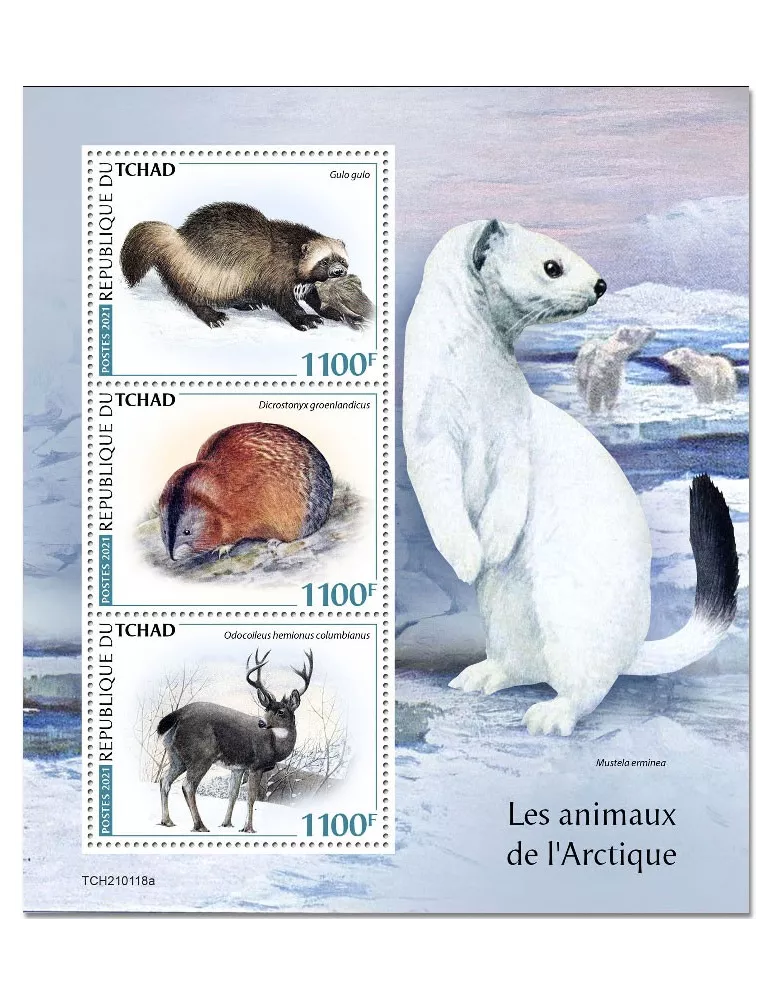 n° 3215/3217  - Timbre TCHAD Poste