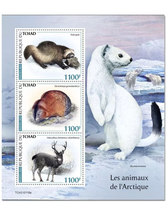 n° 3215/3217  - Timbre TCHAD Poste