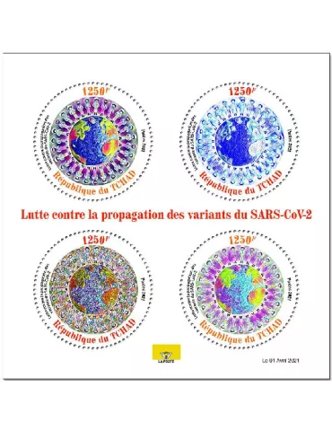 n° 3284/3287  - Timbre TCHAD Poste