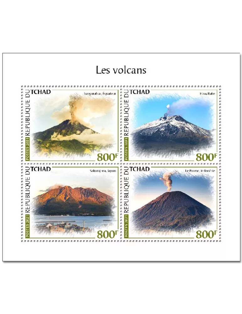 n° 3295/3298  - Timbre TCHAD Poste