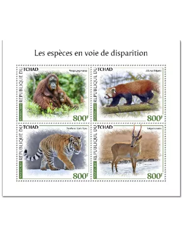n° 3305/3308  - Timbre TCHAD Poste