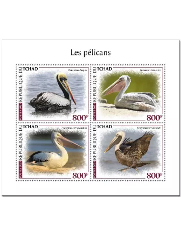 n° 3345/3348  - Timbre TCHAD Poste