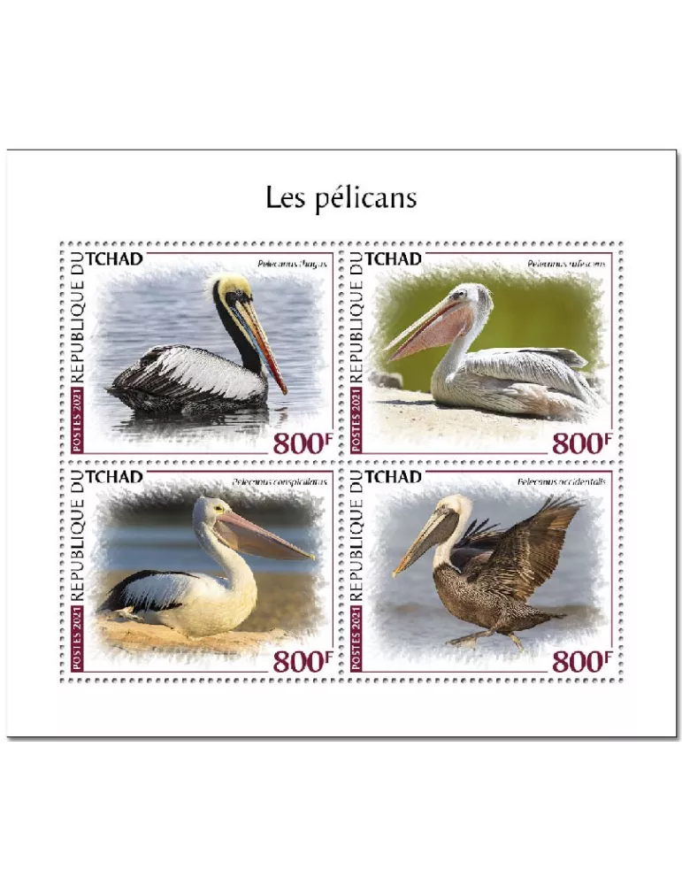 n° 3345/3348  - Timbre TCHAD Poste