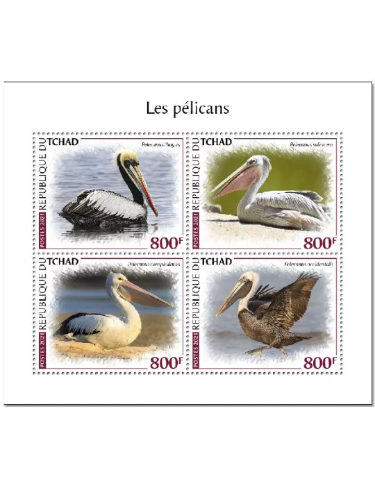 n° 3345/3348  - Timbre TCHAD Poste