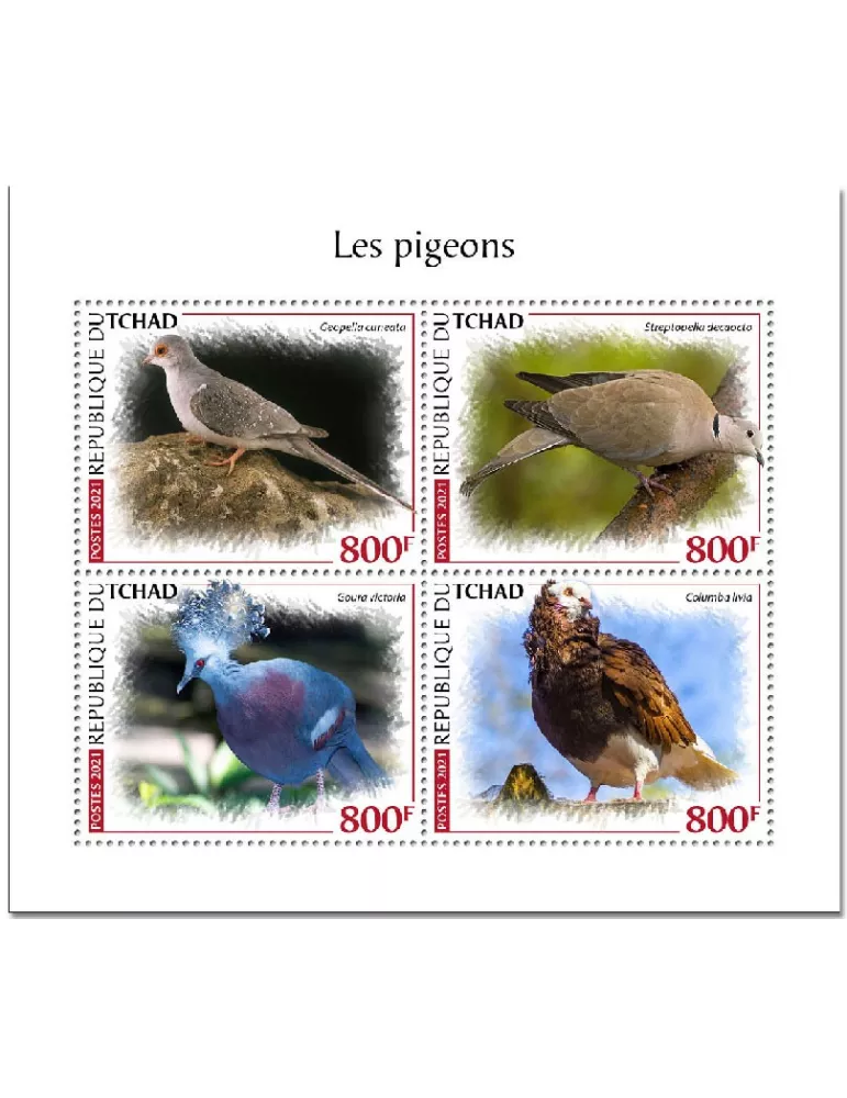 n° 3349/3352  - Timbre TCHAD Poste