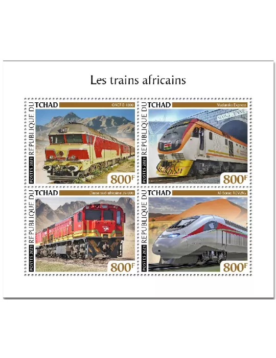 n° 3369/3372  - Timbre TCHAD Poste