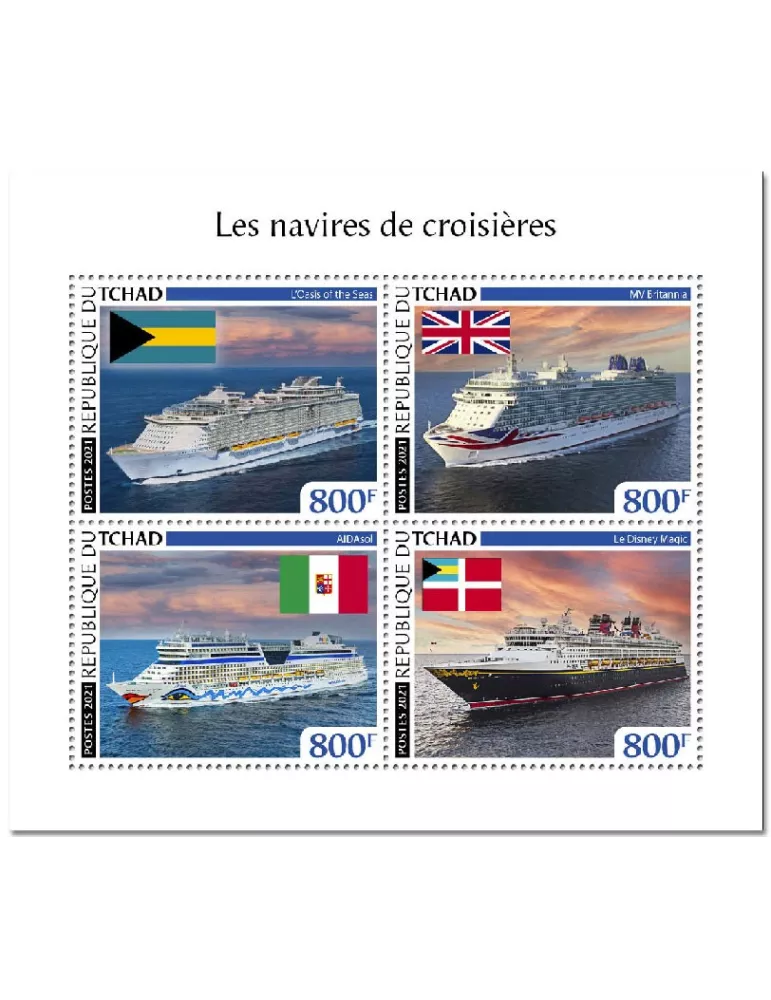 n° 3382/3385  - Timbre TCHAD Poste