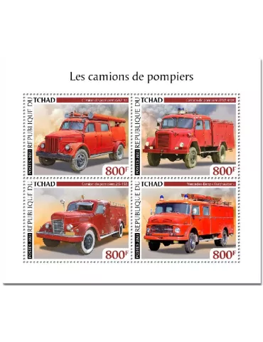 n° 3396/3399  - Timbre TCHAD Poste