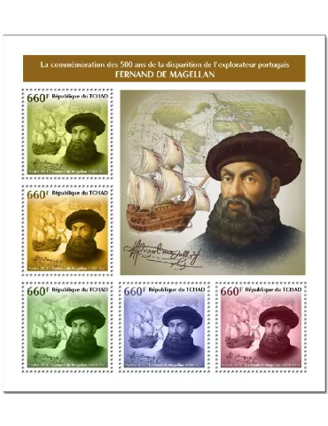 n° 3436/3440  - Timbre TCHAD Poste