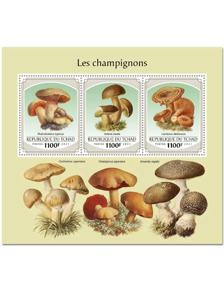 n° 3470/3472  - Timbre TCHAD Poste
