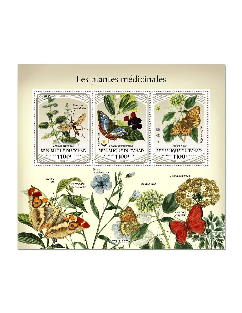 n° 3476/3478  - Timbre TCHAD Poste