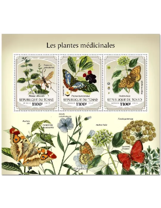 n° 3476/3478  - Timbre TCHAD Poste