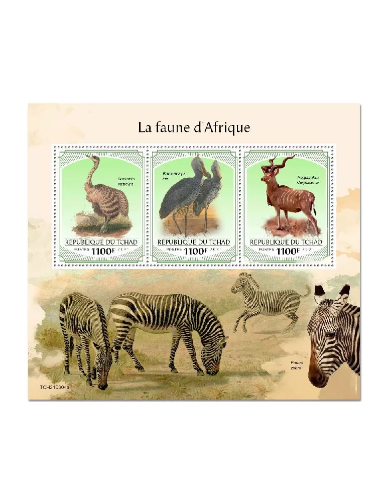 n° 3479/3481  - Timbre TCHAD Poste