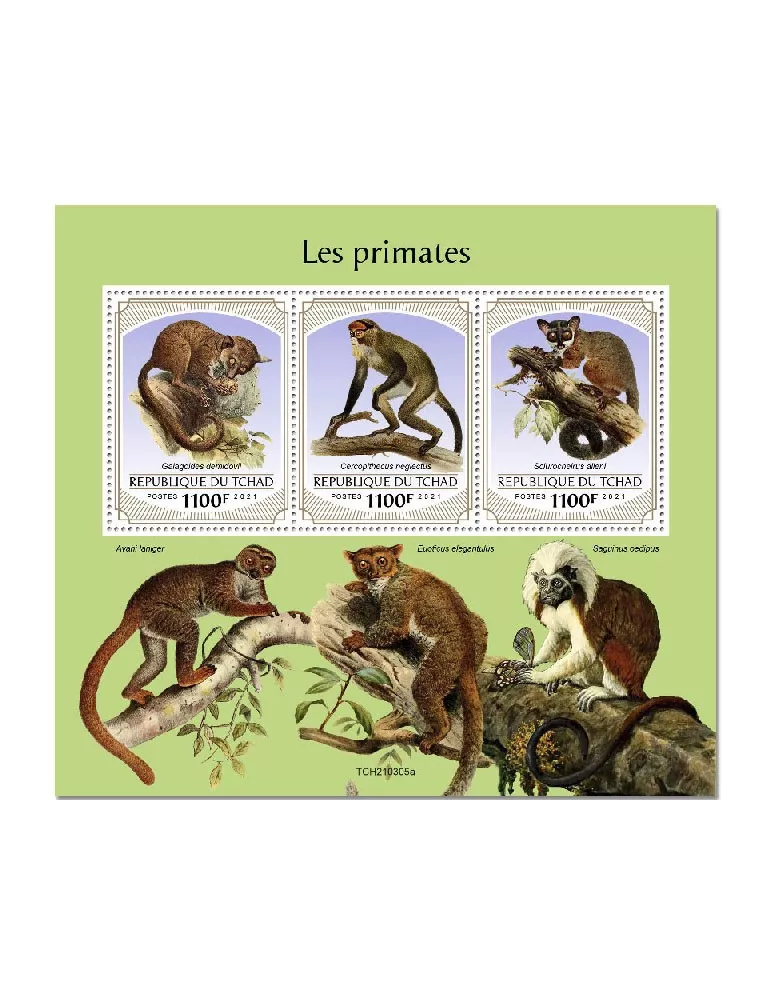 n° 3482/3484  - Timbre TCHAD Poste