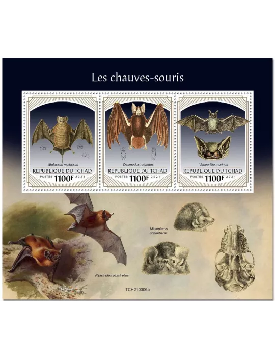 n° 3485/3487  - Timbre TCHAD Poste