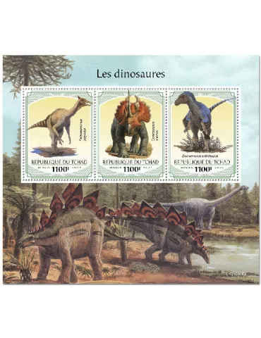 n° 3491/3493  - Timbre TCHAD Poste
