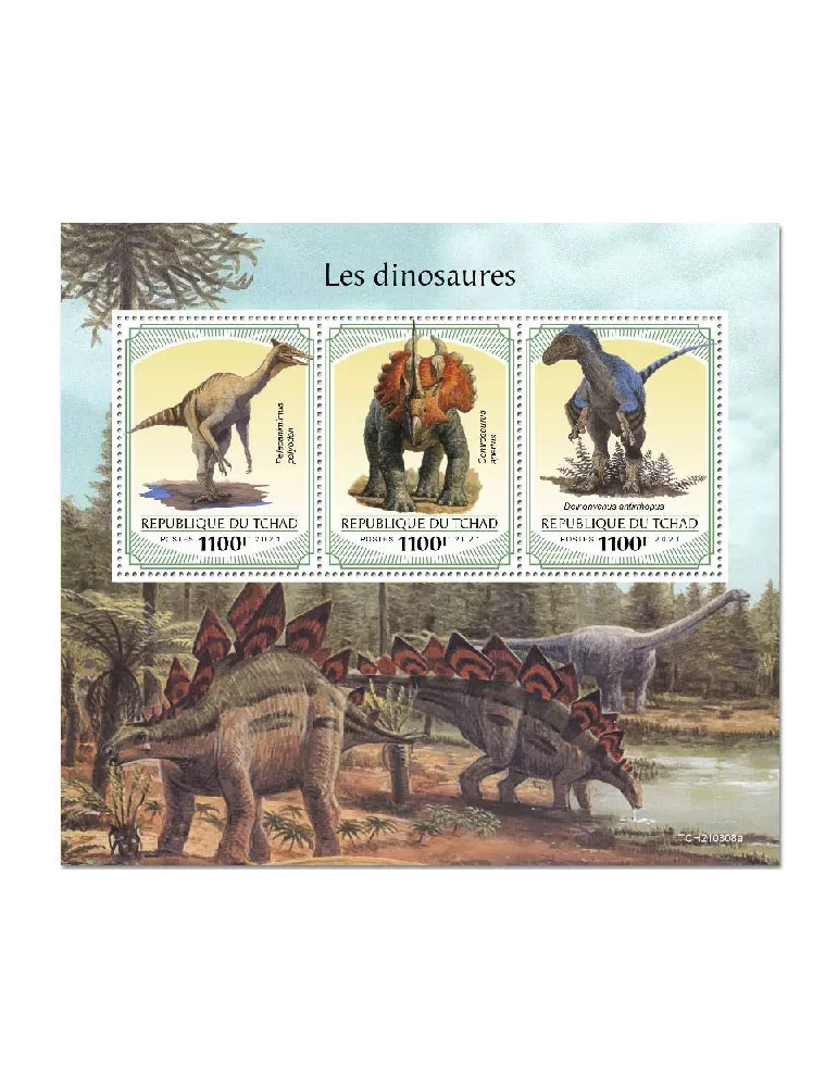 n° 3491/3493  - Timbre TCHAD Poste