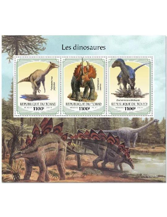 n° 3491/3493  - Timbre TCHAD Poste