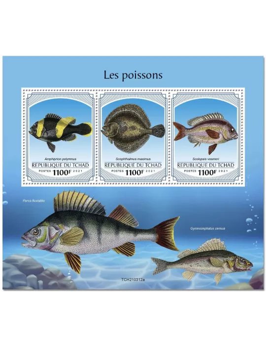 n° 3503/3505  - Timbre TCHAD Poste