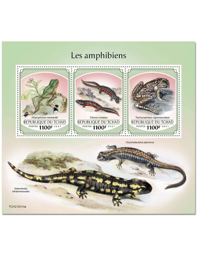 n° 3509/3511  - Timbre TCHAD Poste