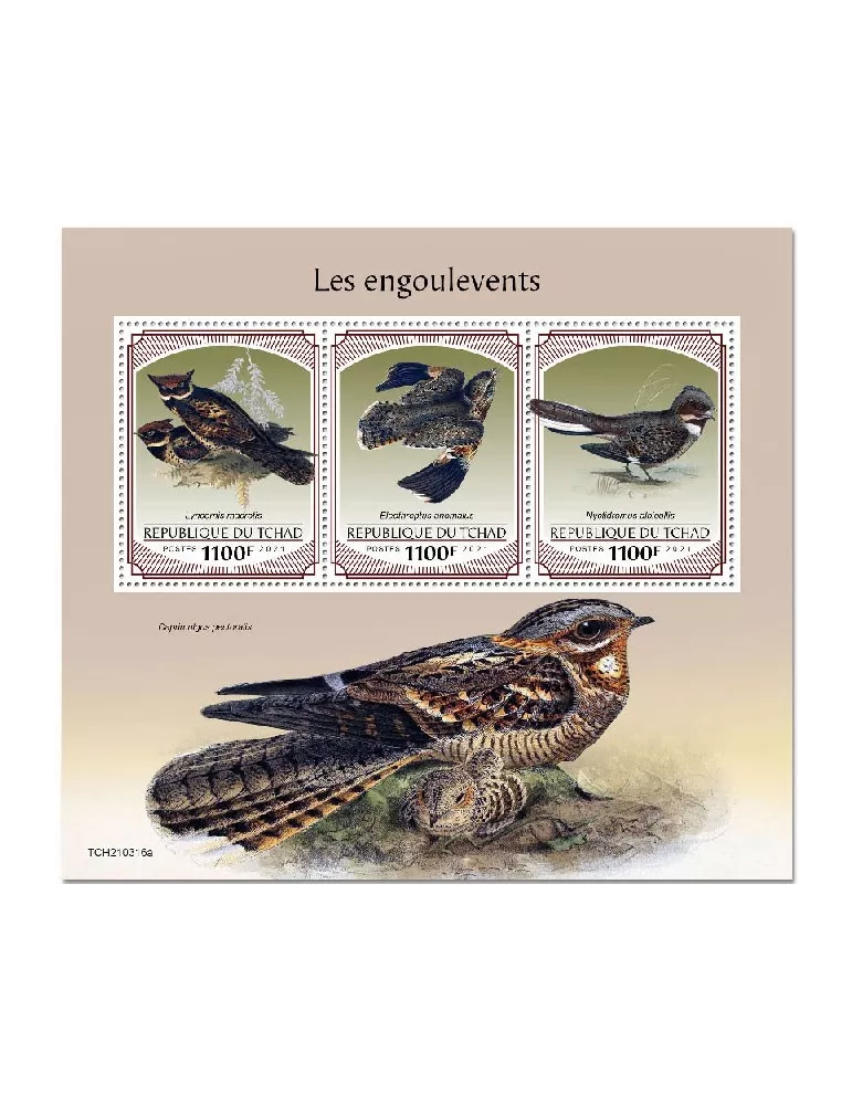 n° 3515/3517  - Timbre TCHAD Poste
