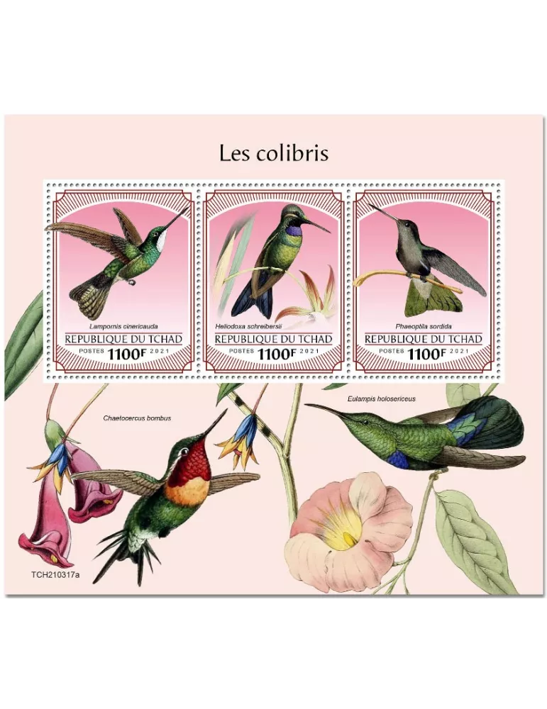 n° 3518/3520  - Timbre TCHAD Poste