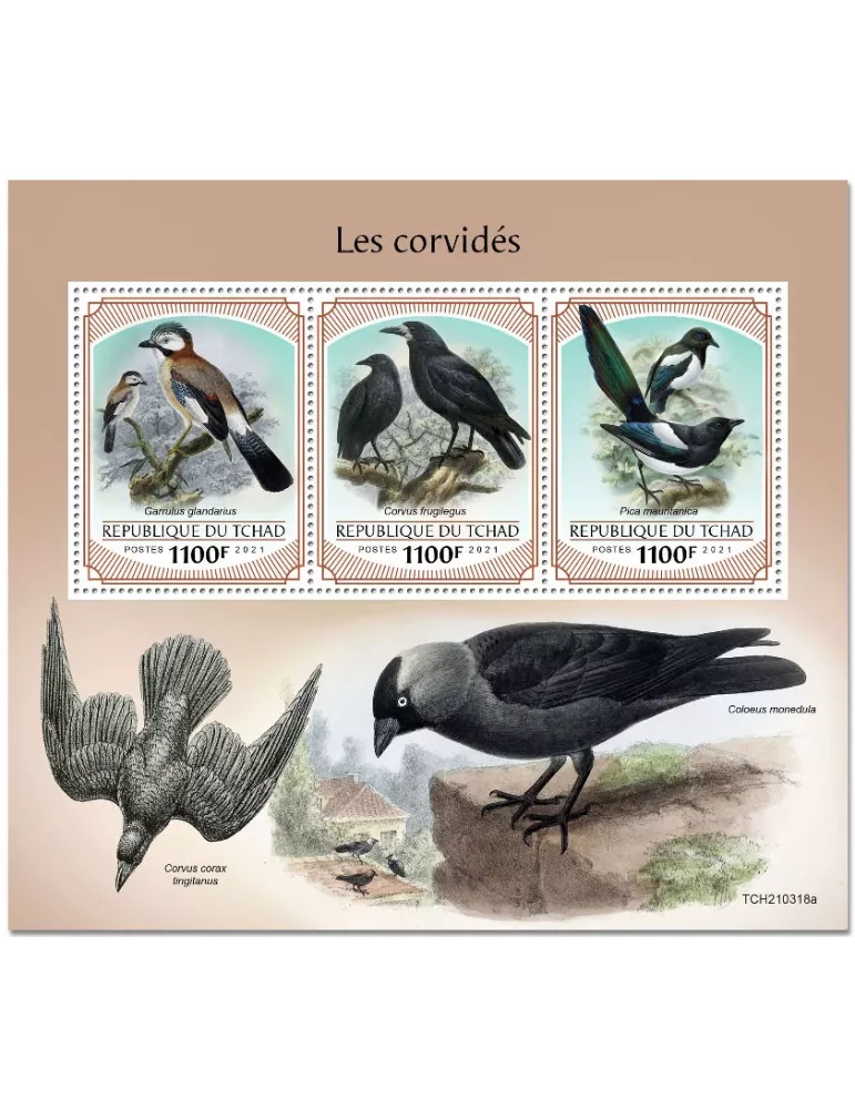n° 3521/3523  - Timbre TCHAD Poste