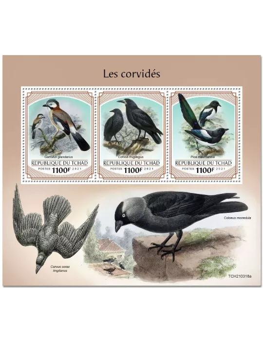 n° 3521/3523  - Timbre TCHAD Poste