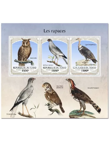 n° 3524/3526  - Timbre TCHAD Poste