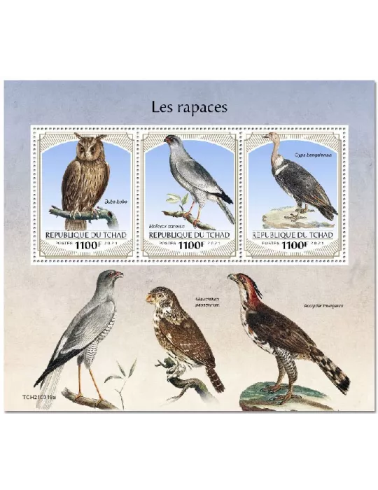 n° 3524/3526  - Timbre TCHAD Poste
