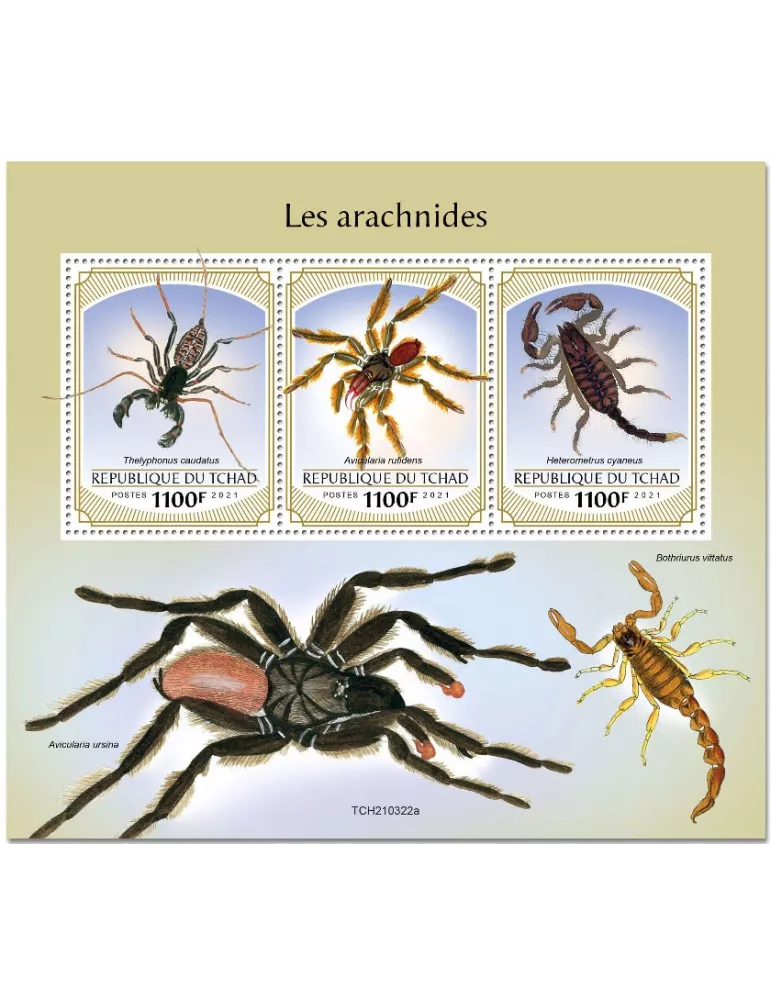 n° 3533/3535  - Timbre TCHAD Poste