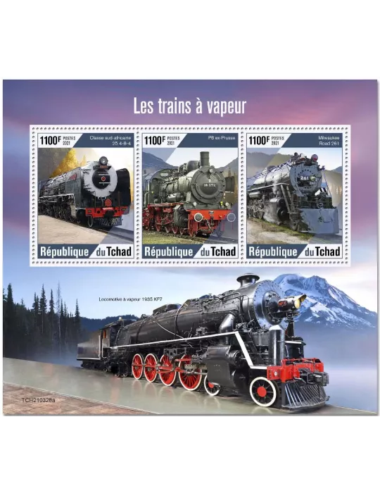 n° 3553/3555  - Timbre TCHAD Poste