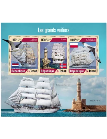 n° 3559/3561  - Timbre TCHAD Poste