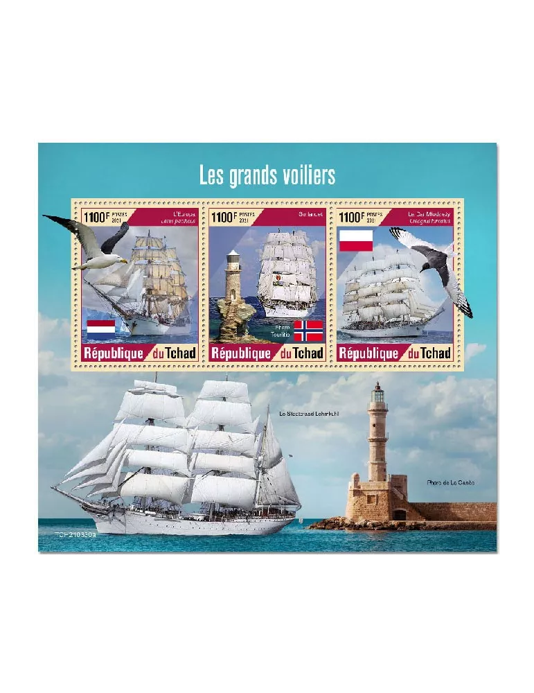 n° 3559/3561  - Timbre TCHAD Poste