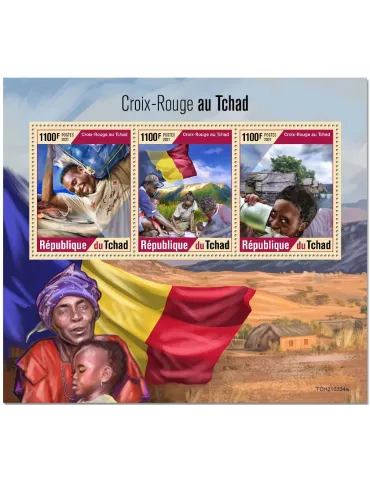 n° 3571/3573  - Timbre TCHAD Poste