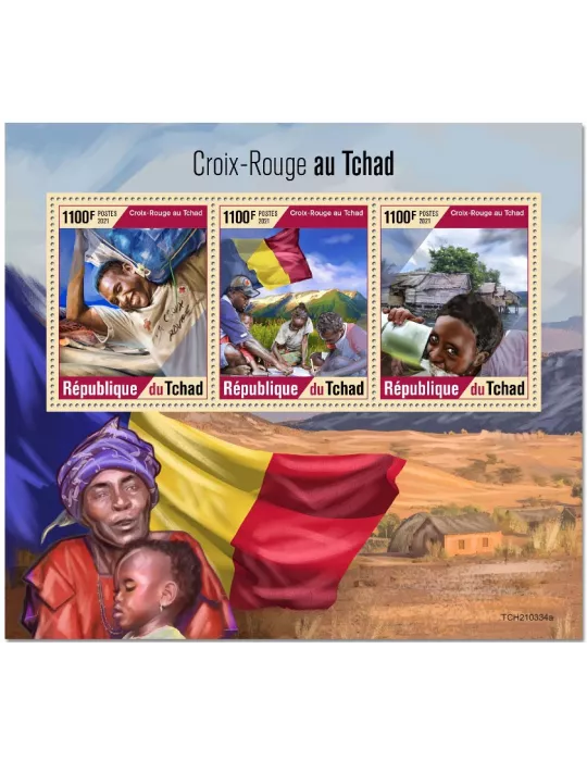 n° 3571/3573  - Timbre TCHAD Poste