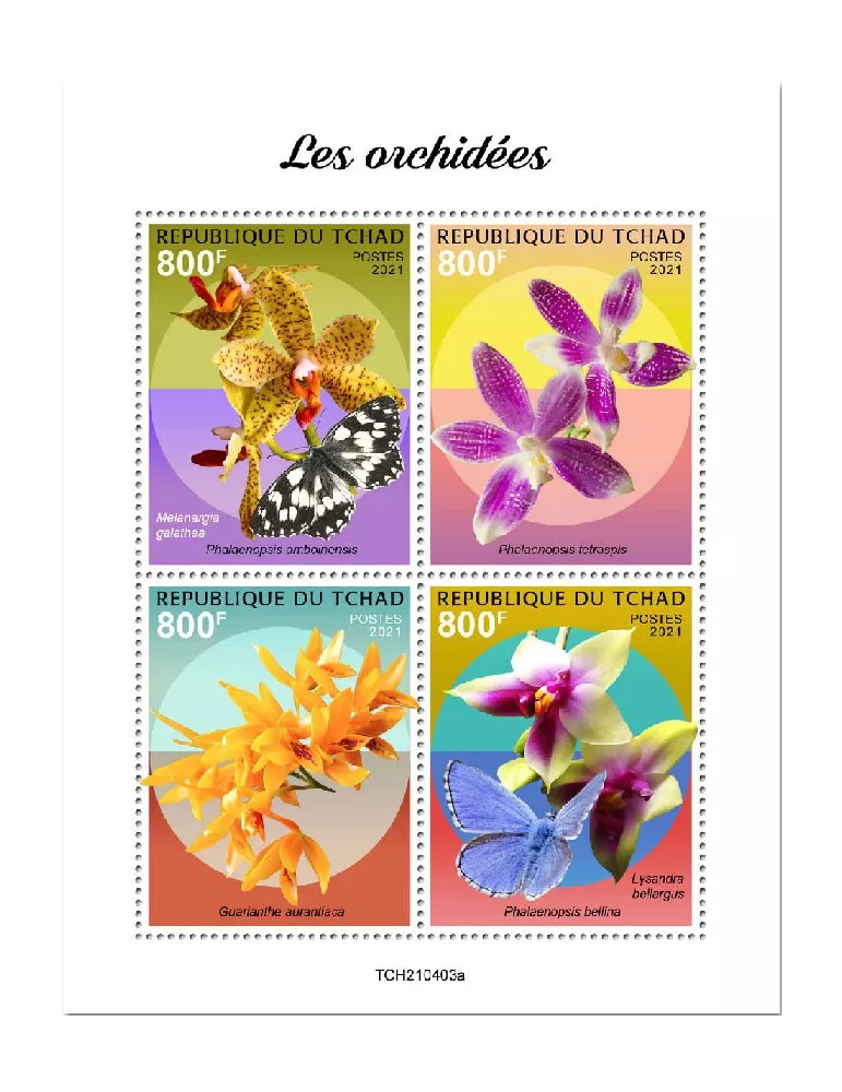 n° 3629/3632  - Timbre TCHAD Poste